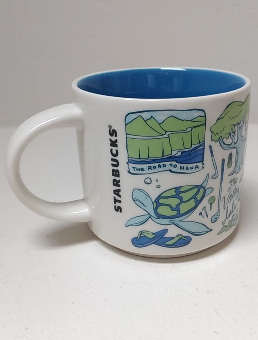 Starbucks Maui Been There Series Ceramic Coffee Mug Road to Hana Molokini Crater